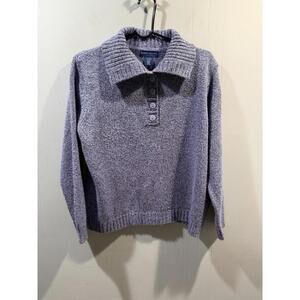 Womens Karen Scott Petites Sweater Size P/L Blue